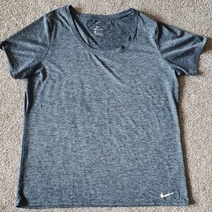 Nike Women's Dri Fit Tee Charcoal Grey